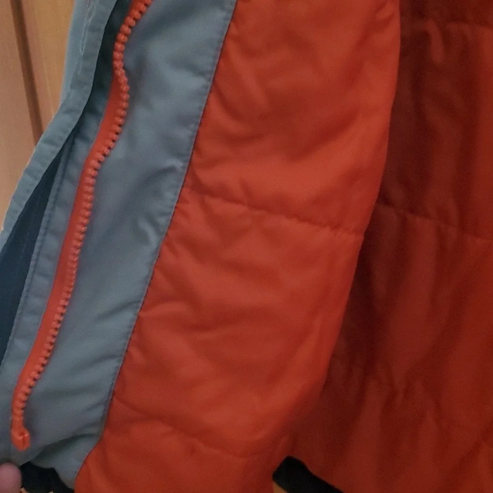 Children's Place Thermolite Orange and Grey Midweight Jacket Size 7/8‎
